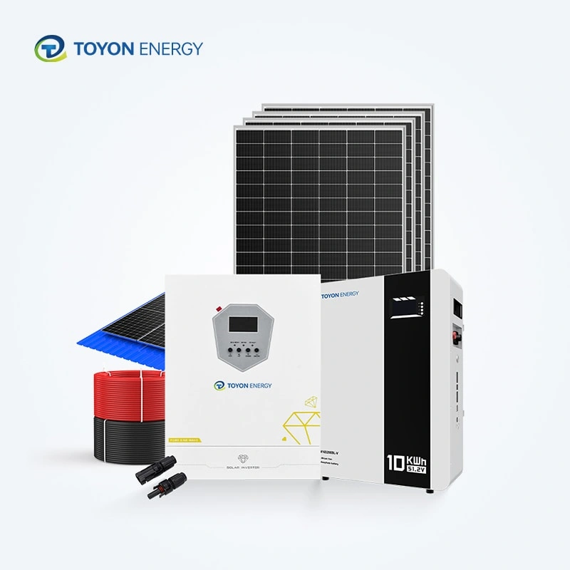 6.2KW Residential Hybrid Solar System with Battery Storage