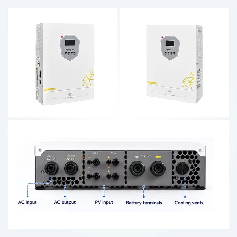 HF Series Off-Grid Solar Inverter Multi-Angle Product Views