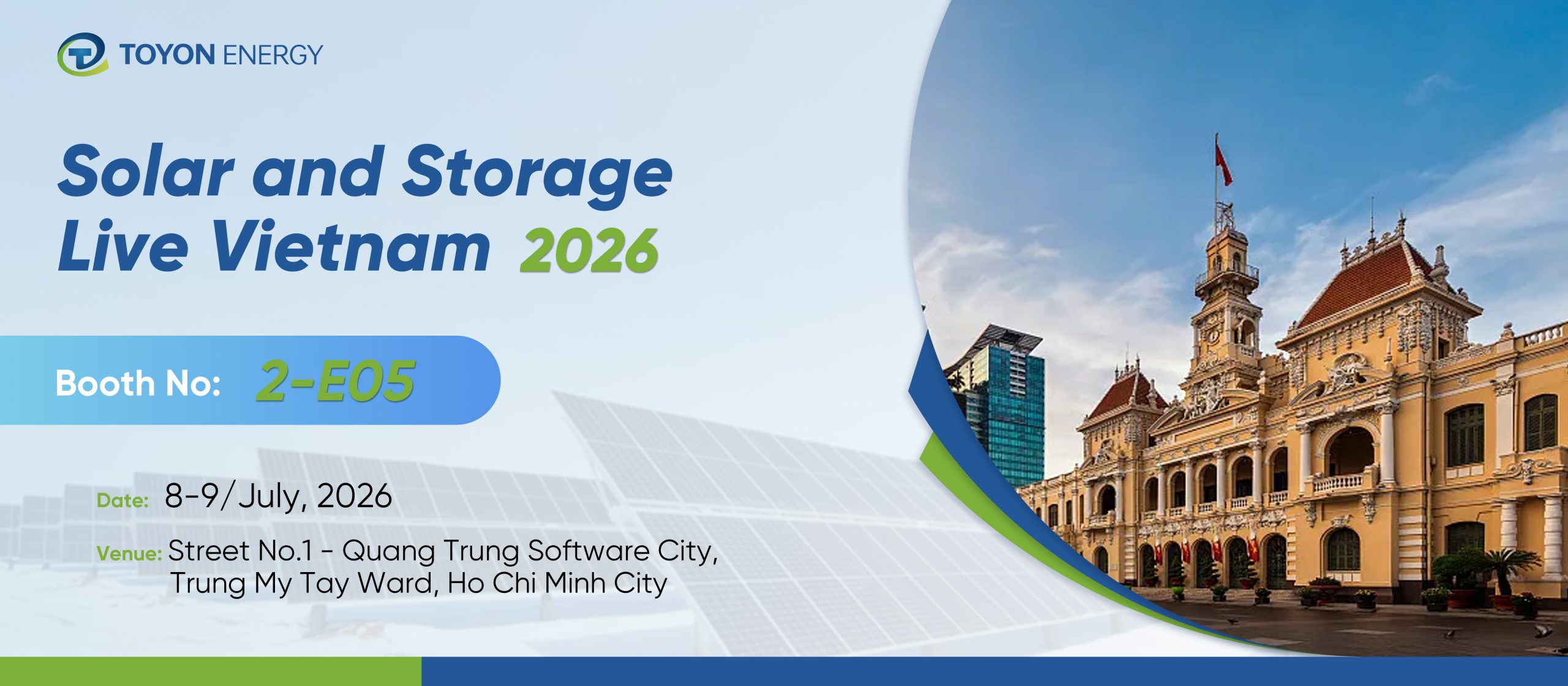 Meet Toyon Energy at Solar & Storage Live Vietnam 2026